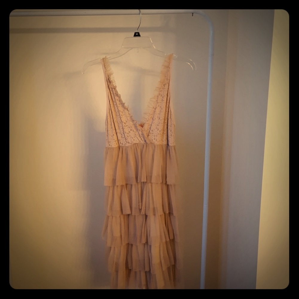 Dress, nude/beige, worn once , size M